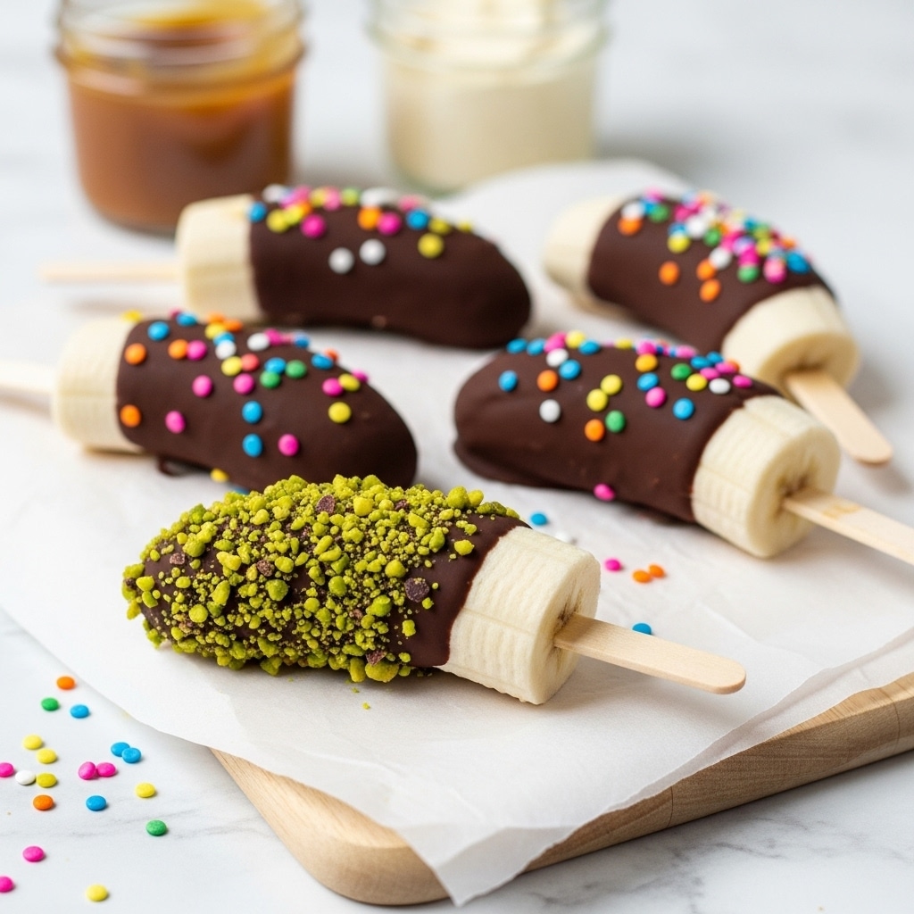 Chocolate Caramel Banana Pops Recipe