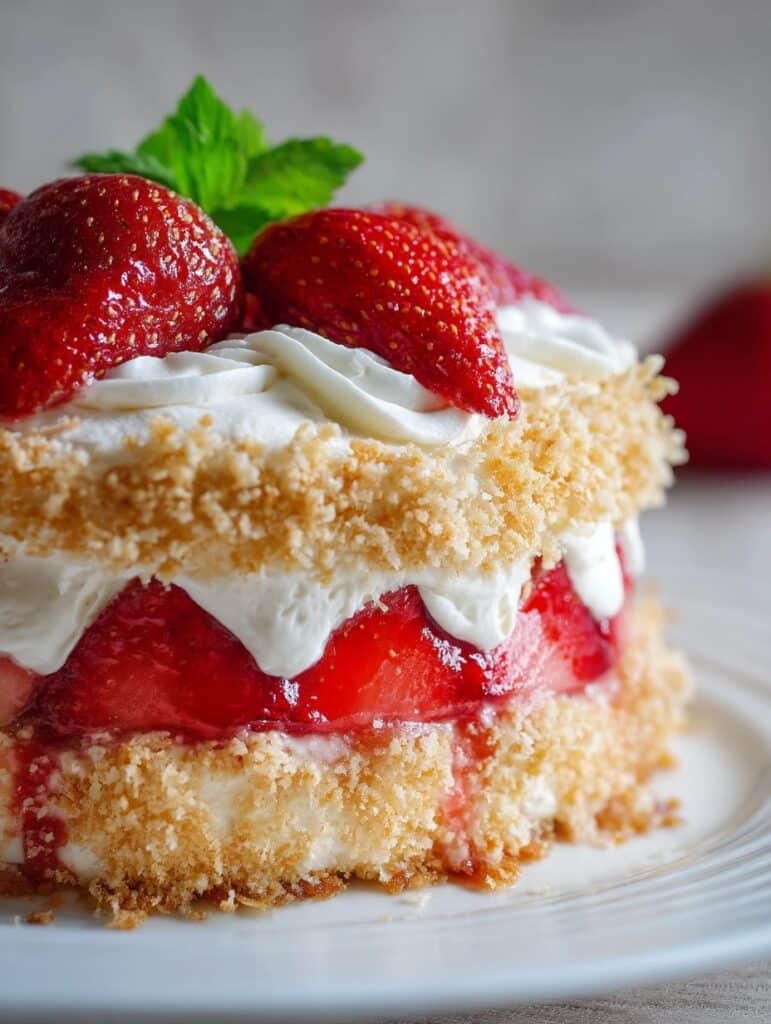 Strawberry Shortcake Layer Cake Recipe
