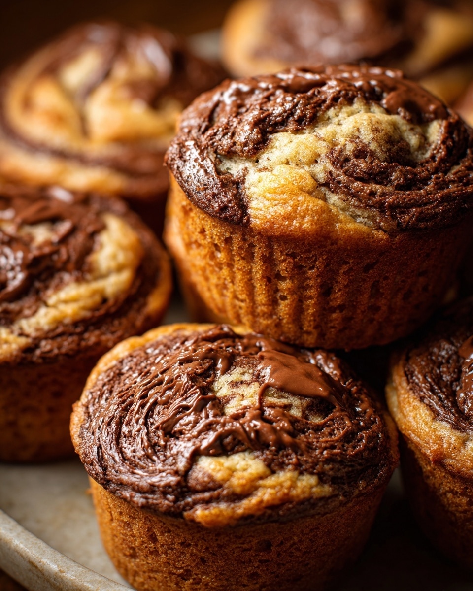 Swirl Muffins with Nutella or Marmalade Fillings Recipe - Recipe Image