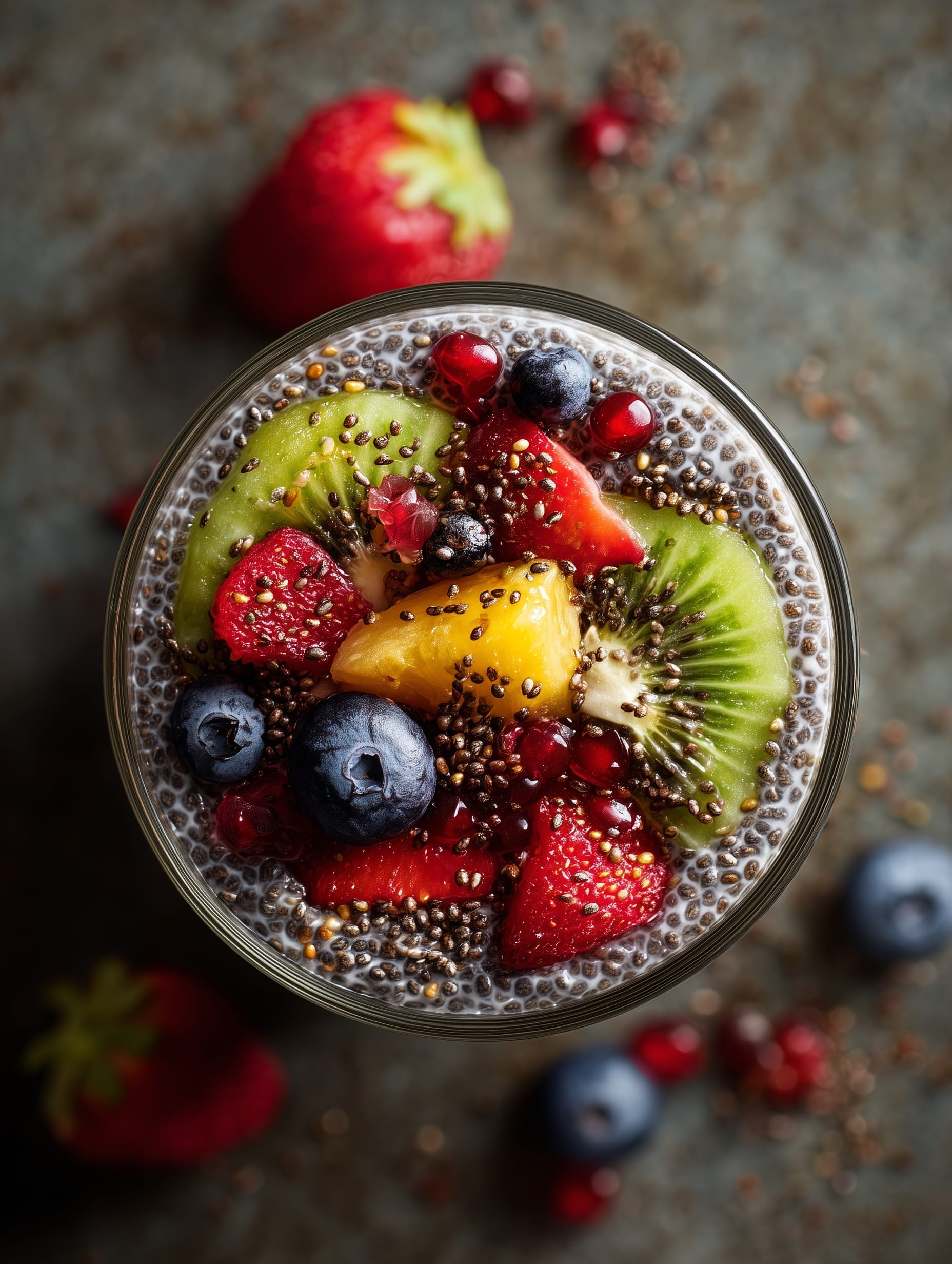 Low Carb Fruity Chia Tea Recipe - Recipe Image