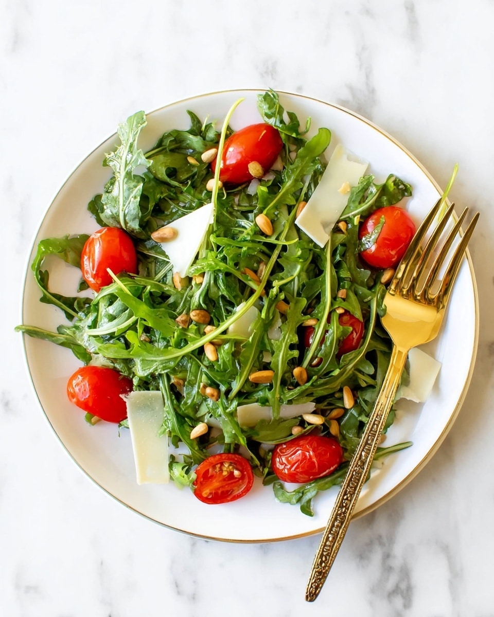 Insalata Mista: Mixed Greens Salad with Parmesan, Grape Tomatoes, and Pine Nuts Recipe