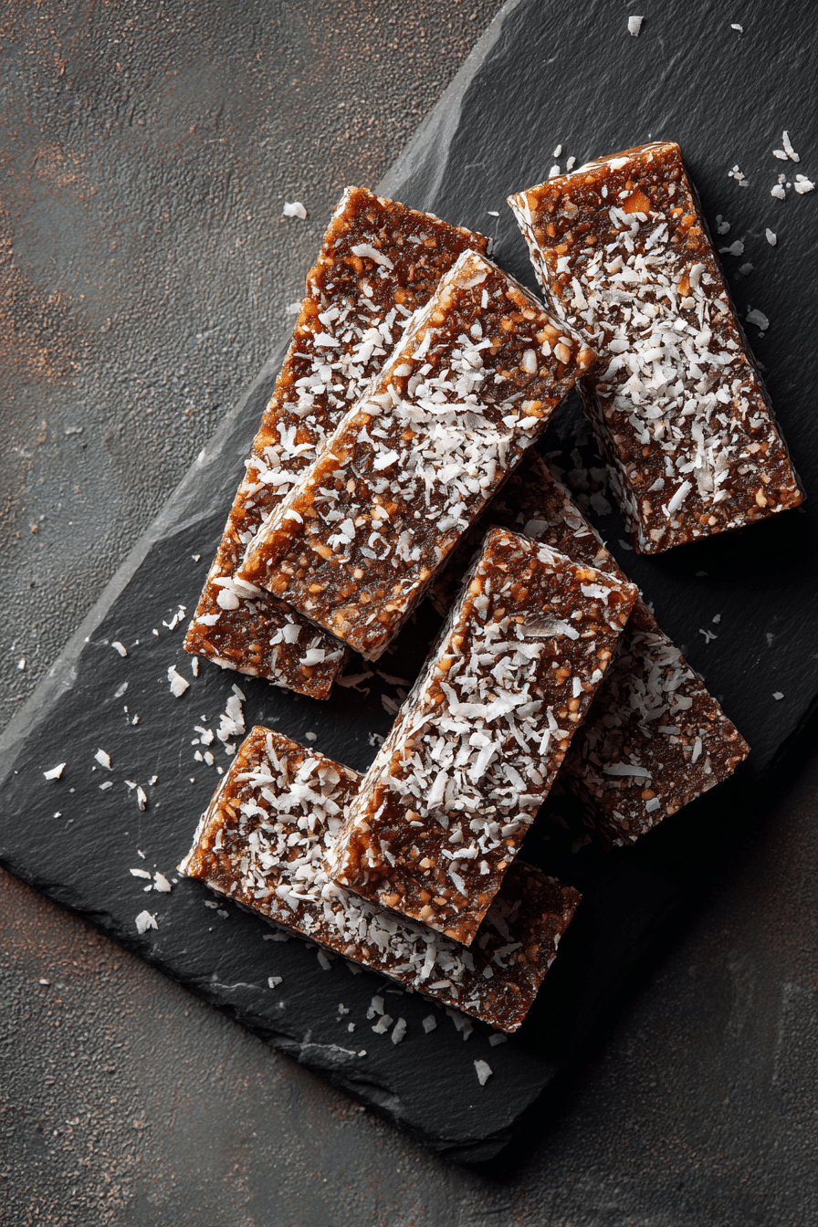 Dark Chocolate Cherry Coconut Oat Bars Recipe - Recipe Image