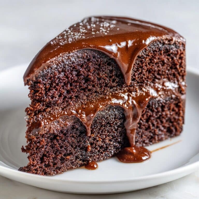 One-Bowl Chocolate Cake with Salted Fudge Frosting Recipe