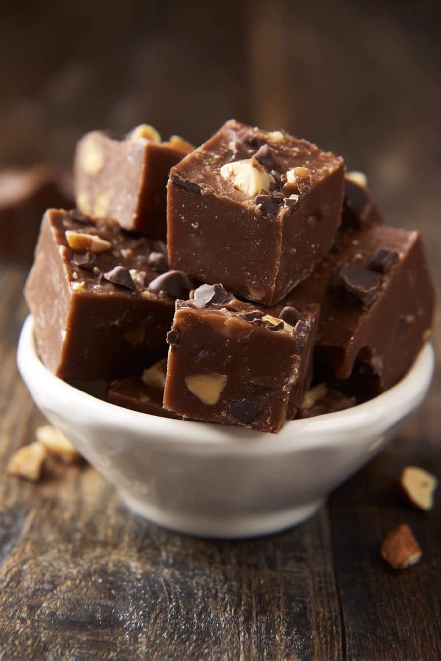 Almond Butter Fudge Bites Recipe - Recipe Image