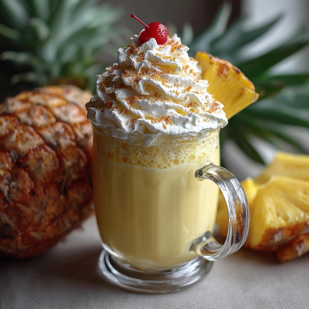 Creamy Pineapple Smoothie with Yogurt and Honey Recipe - Recipe Image
