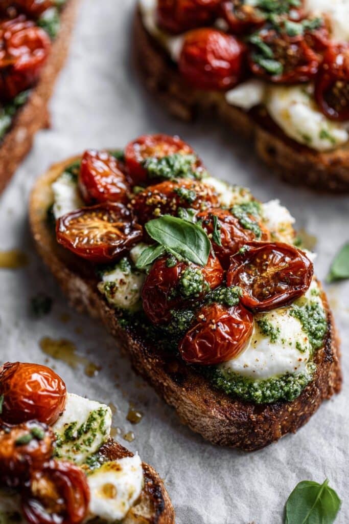 Pea Bruschetta Recipe