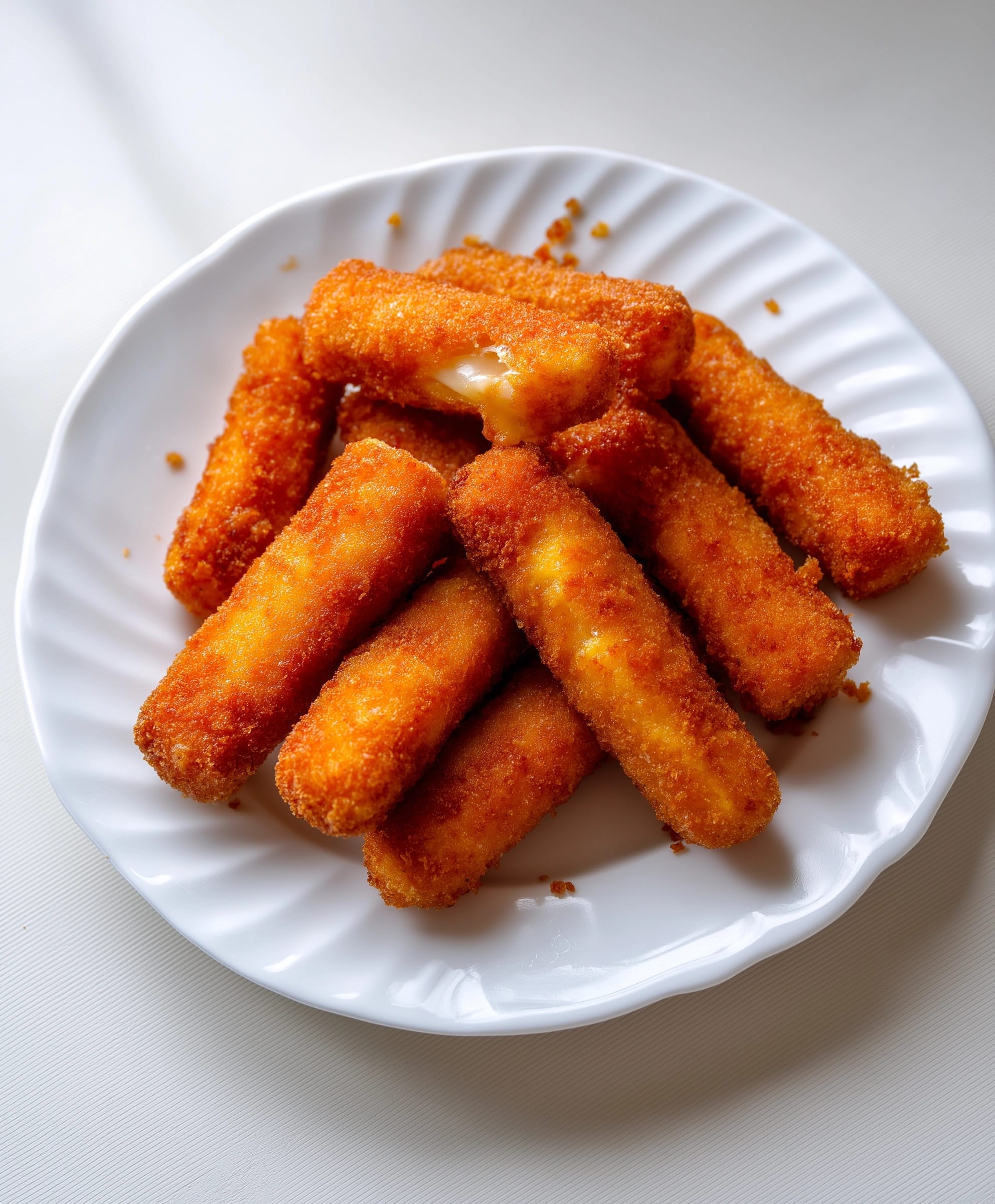 Crispy Wonton Mozzarella Sticks Recipe - Recipe Image