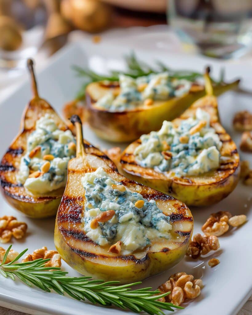 Roasted Pear, Walnut & Honey Crostini Recipe