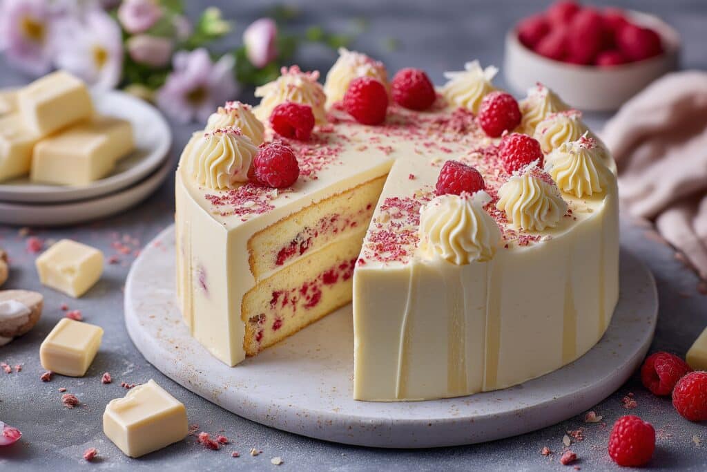 Raspberry Pistachio Cake Recipe