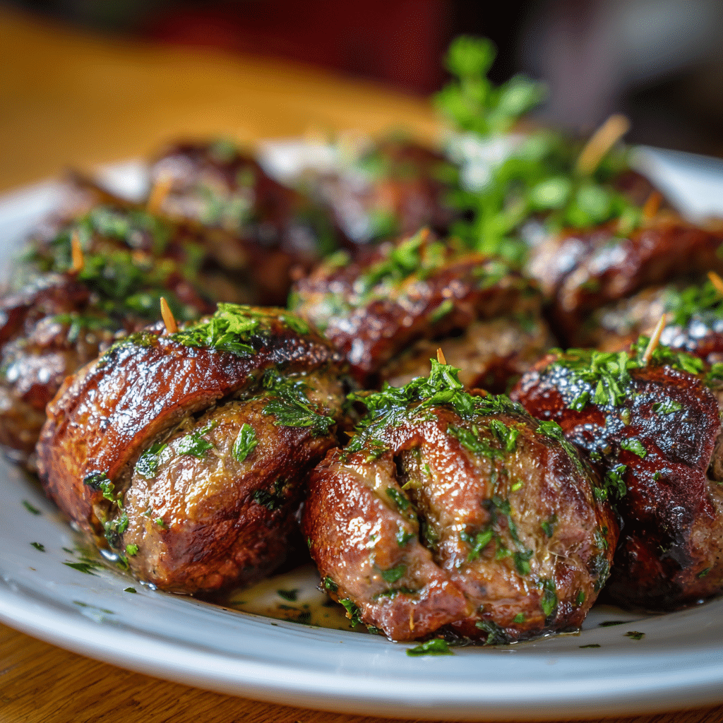 Beef Prosciutto Wrapped Mozzarella Bites Recipe - Recipe Image