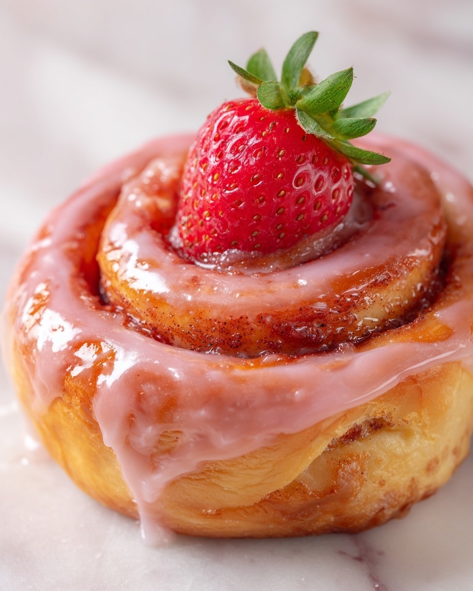 Strawberry Glazed French Crullers Recipe - Recipe Image