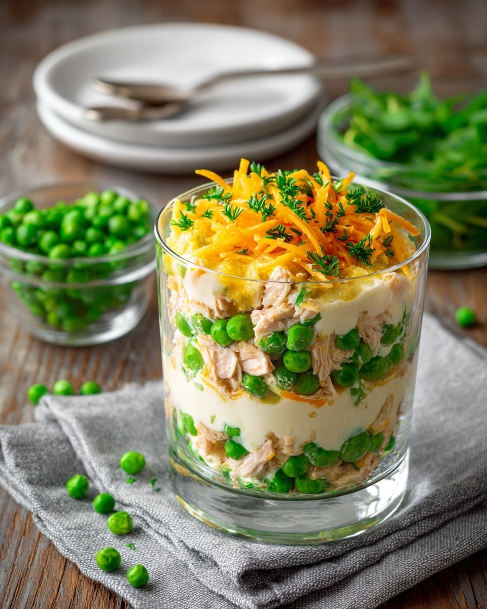 Layered Pea Salad Recipe - Recipe Image