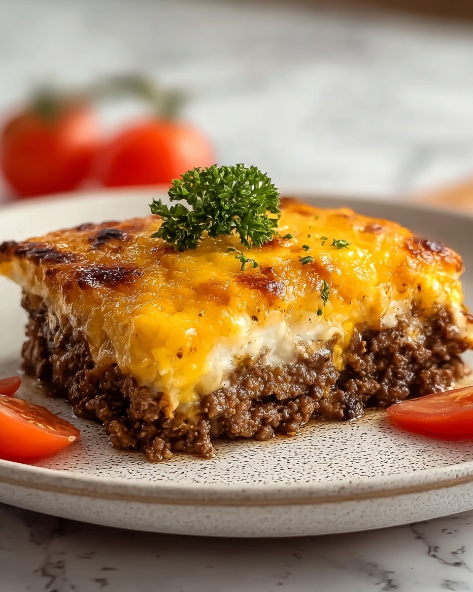 Pioneer Woman Cheeseburger Pie Recipe - Recipe Image