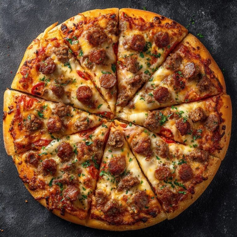 Hot Sausage Feta Honey Pizza – Easy Gourmet Pizza Recipe