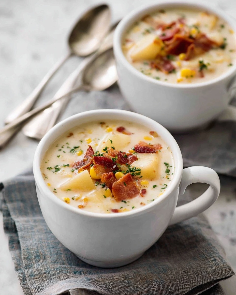 Ham and Corn Chowder with Potatoes Recipe - Recipe Image