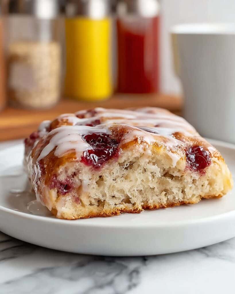 Homemade Raspberry Jam Donut Focaccia Recipe