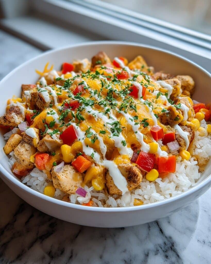 One-Pot Cheesy Southwest Chicken & Rice Recipe