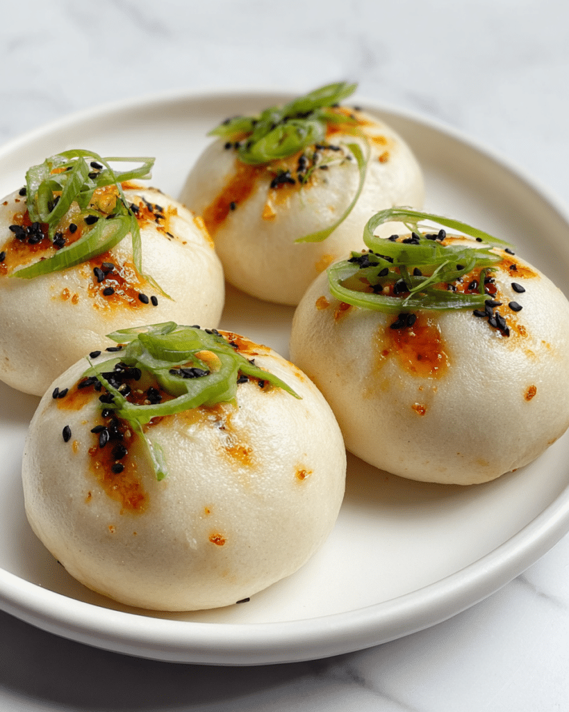 Coconut Bao (Steamed Buns) with Pork Mince and Lemongrass Recipe