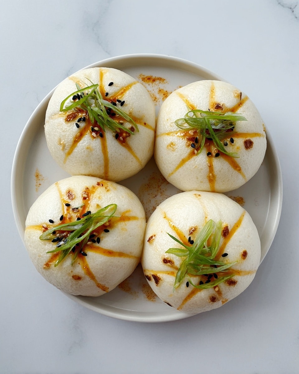 Coconut Bao (Steamed Buns) with Pork Mince and Lemongrass Recipe - Recipe Image
