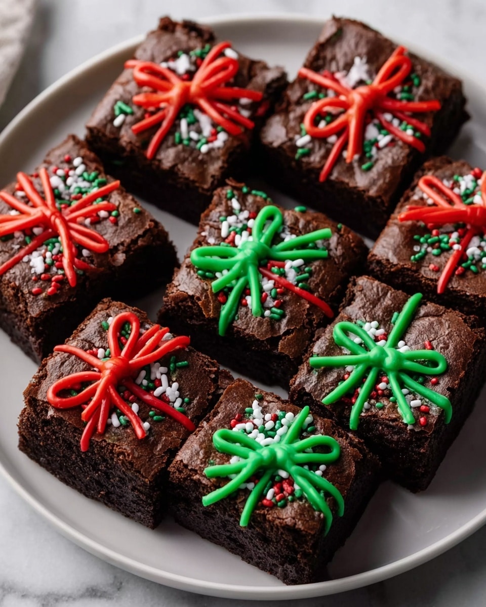 Christmas Present Brownies Recipe - Recipe Image