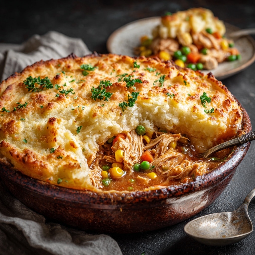 Skillet Puff Pastry Chicken Pot Pie Recipe