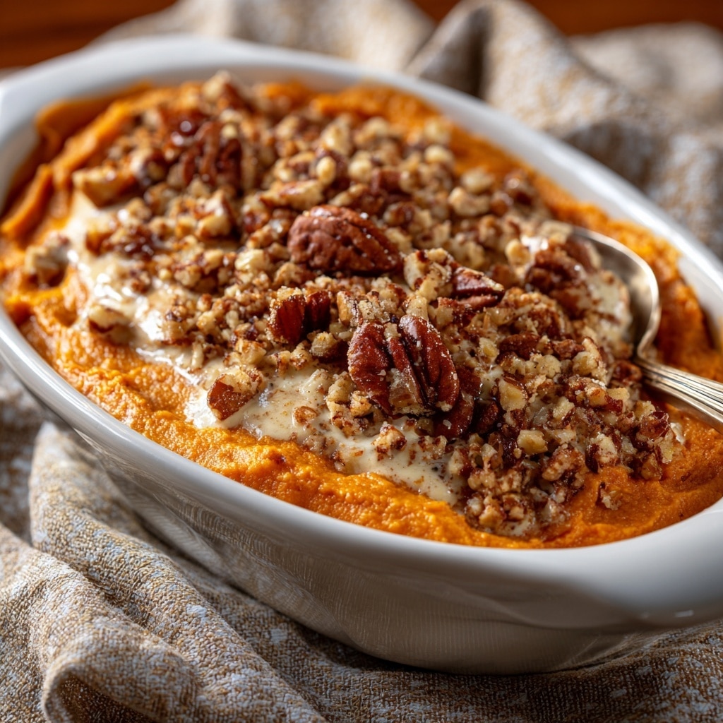 Sweet Potato Bread Pudding with Maple Rum Sauce Recipe - Recipe Image