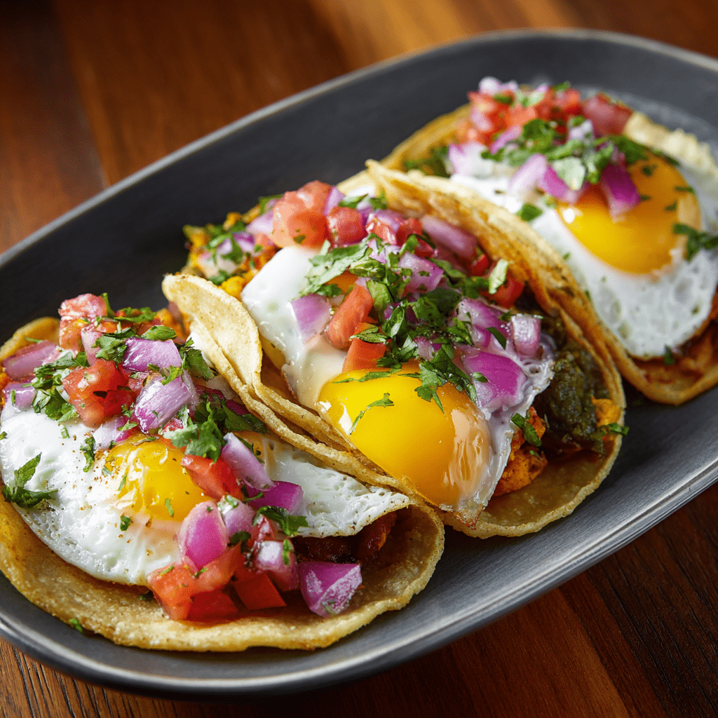 Roasted Corn and Fried Egg Tacos Recipe - Recipe Image