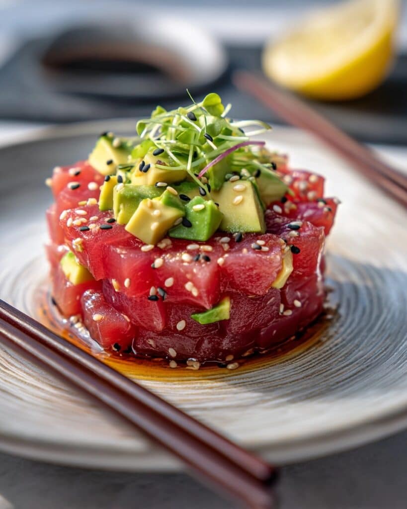 Baked Watermelon Sashimi with Sesame Seeds and Spicy Soy Dipping Sauce Recipe