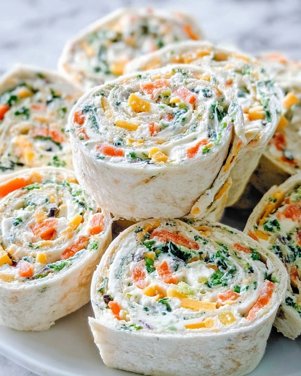 Vegan Veggie Pinwheels with Broccoli and Carrots Recipe - Recipe Image