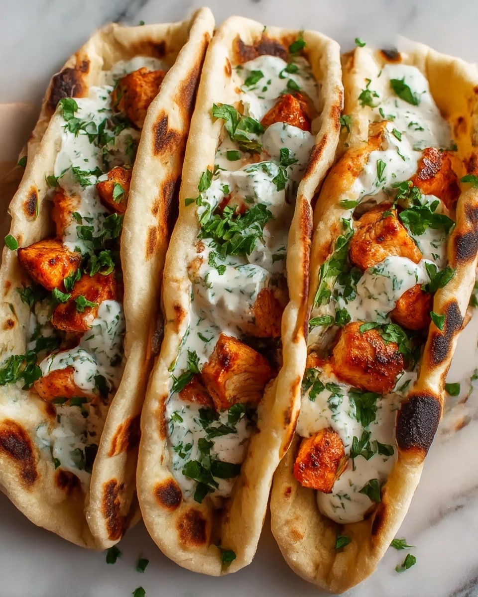 Sheet Pan Chicken Pitas with Herby Ranch Recipe - Recipe Image