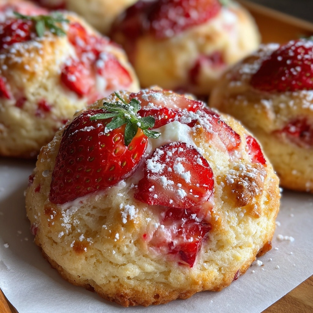 Strawberry Shortbread Cookies with Strawberry Glaze Recipe - Recipe Image
