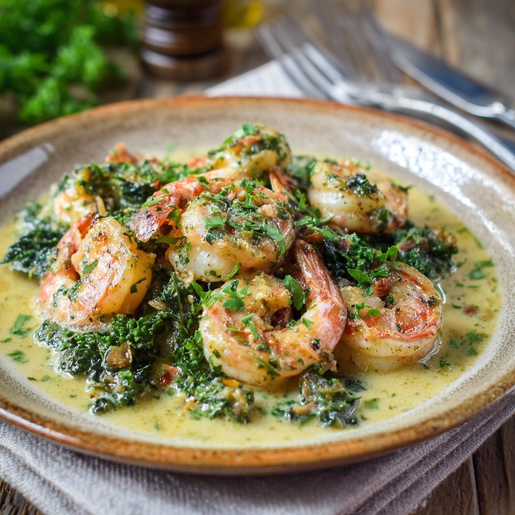 Creamy Garlic Shrimp Over Mashed Potatoes Recipe