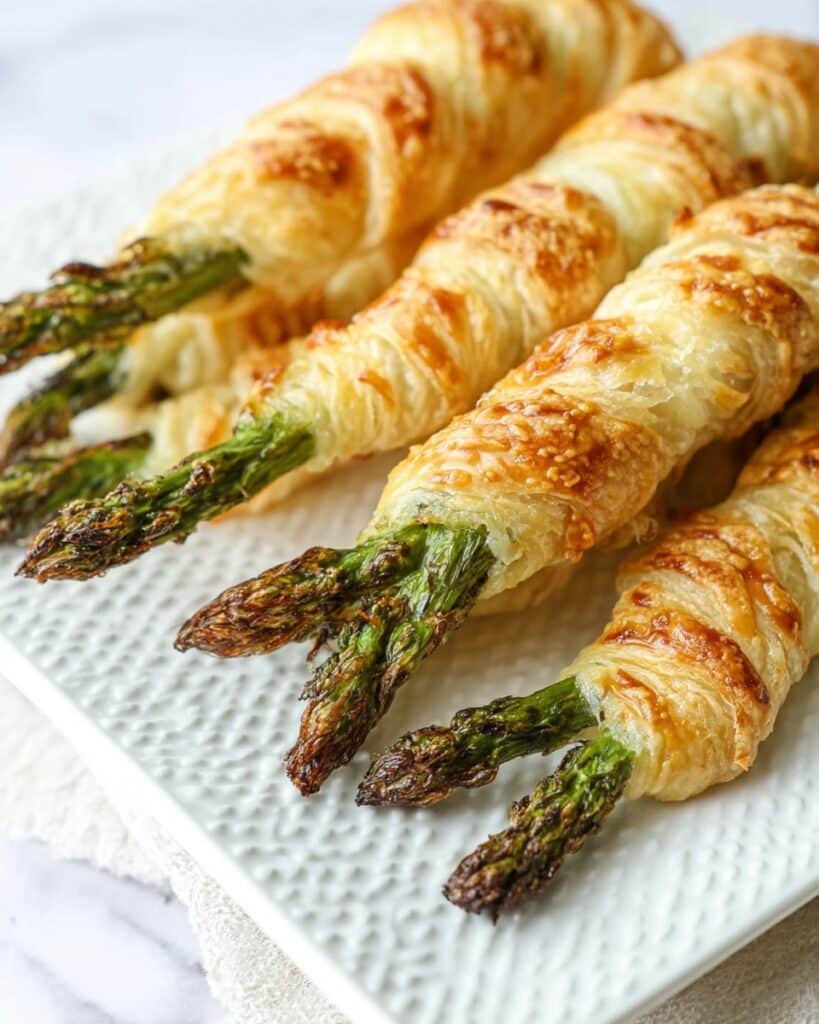 Asparagus Cream Cheese Puff Pastry Wraps Recipe