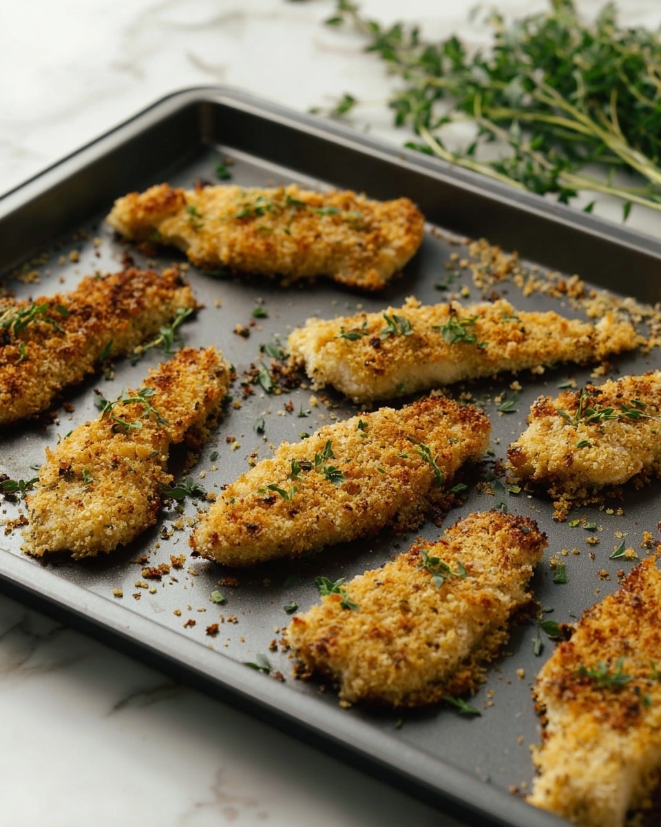Baked Keto Chicken Tenders Recipe - Recipe Image