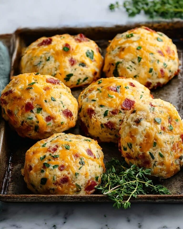 High Protein Breakfast Biscuits with Ham and Cheese Recipe