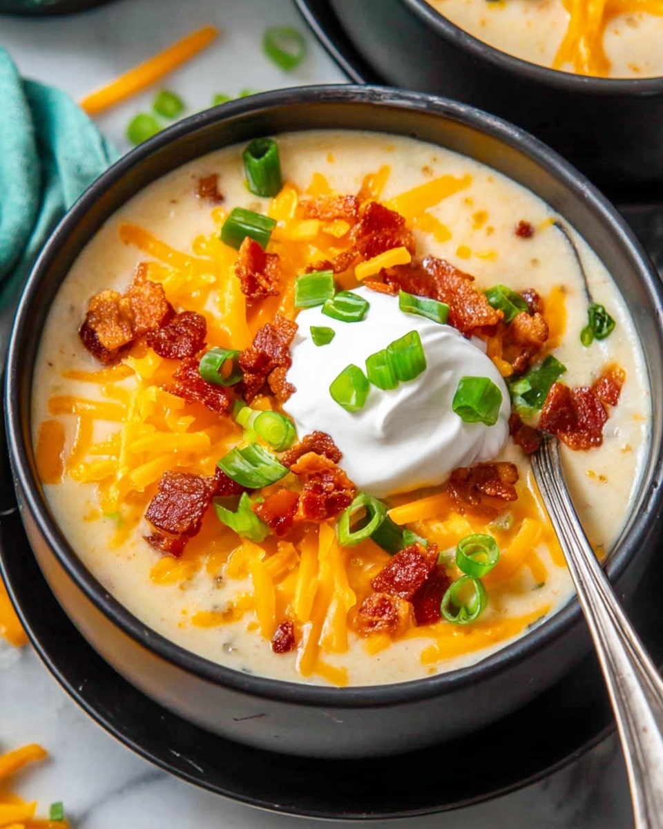Crock Pot Loaded Baked Potato Soup Recipe - Recipe Image