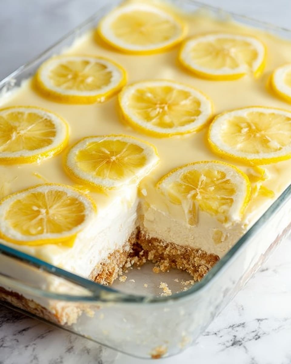 No-Bake Lemon Eclair Cake Recipe - Recipe Image