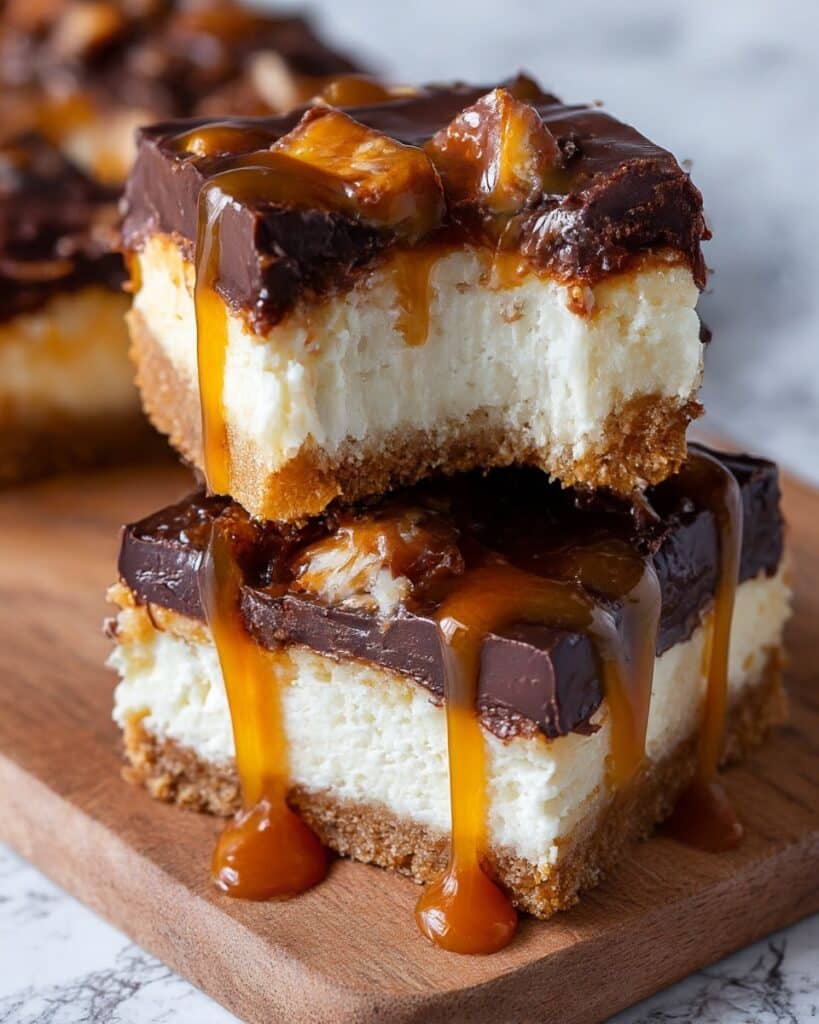 Butterfinger Caramel Cheesecake Bars Recipe