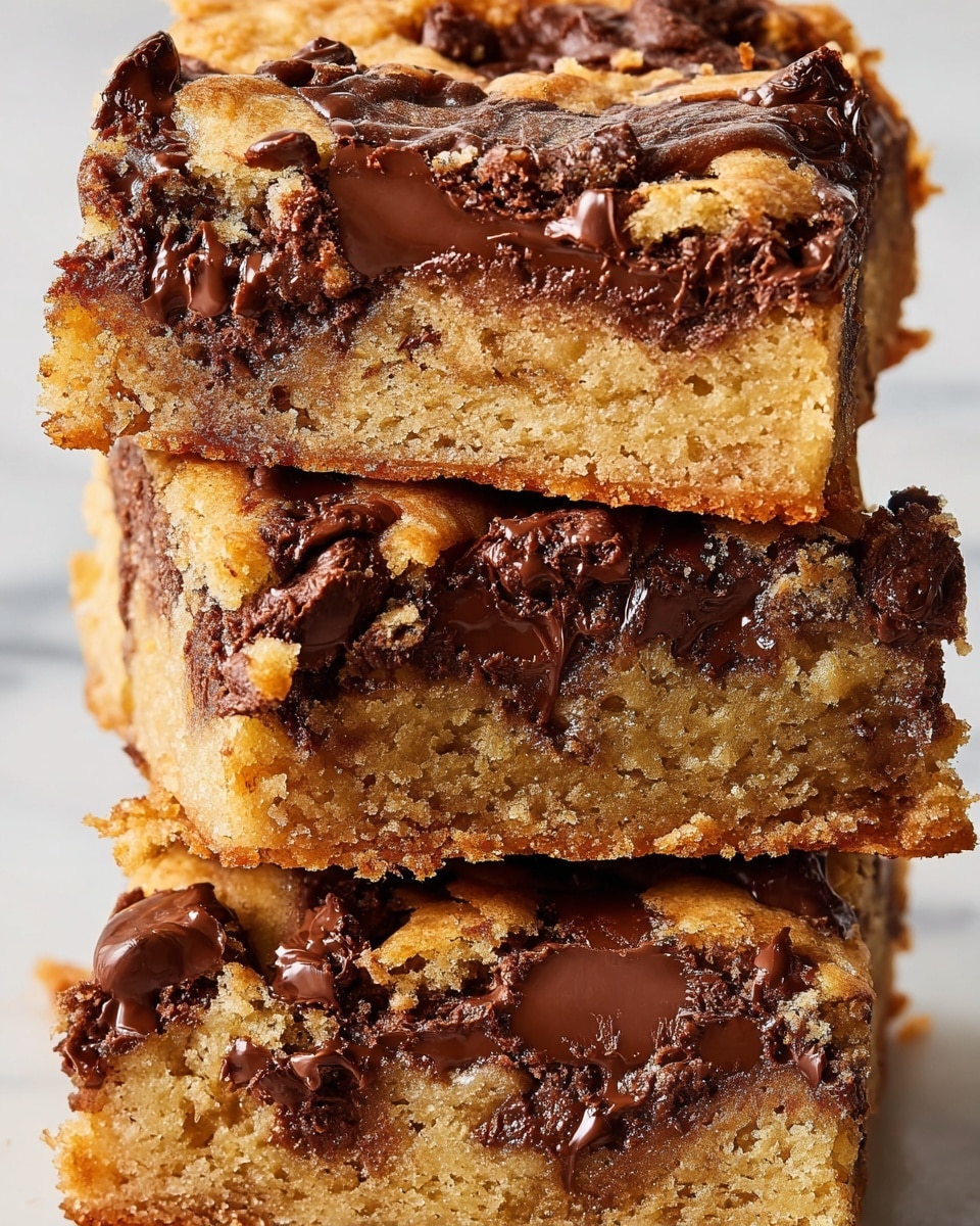 Brown Butter Triple Chocolate Blondies Recipe - Recipe Image