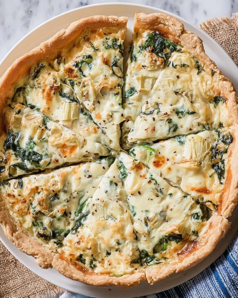 Spinach Artichoke Quiche Recipe