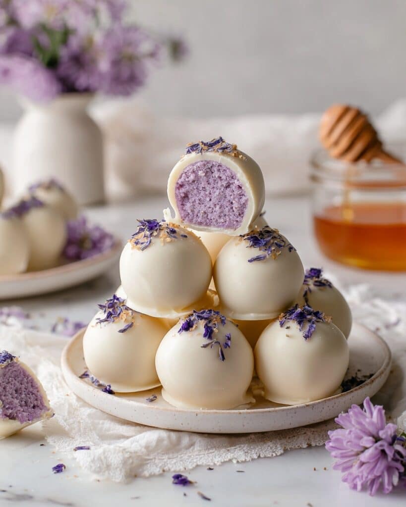 Honey Lavender White Chocolate Truffles Recipe