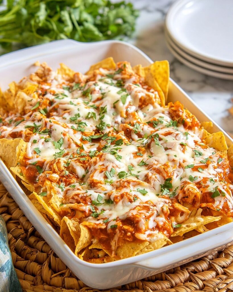 Baked Chicken and Chilaquiles Enchilada Casserole Recipe