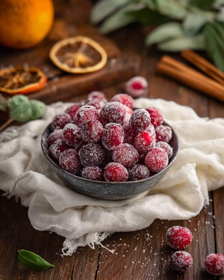 Candied Cranberries with No Sugar Added Recipe