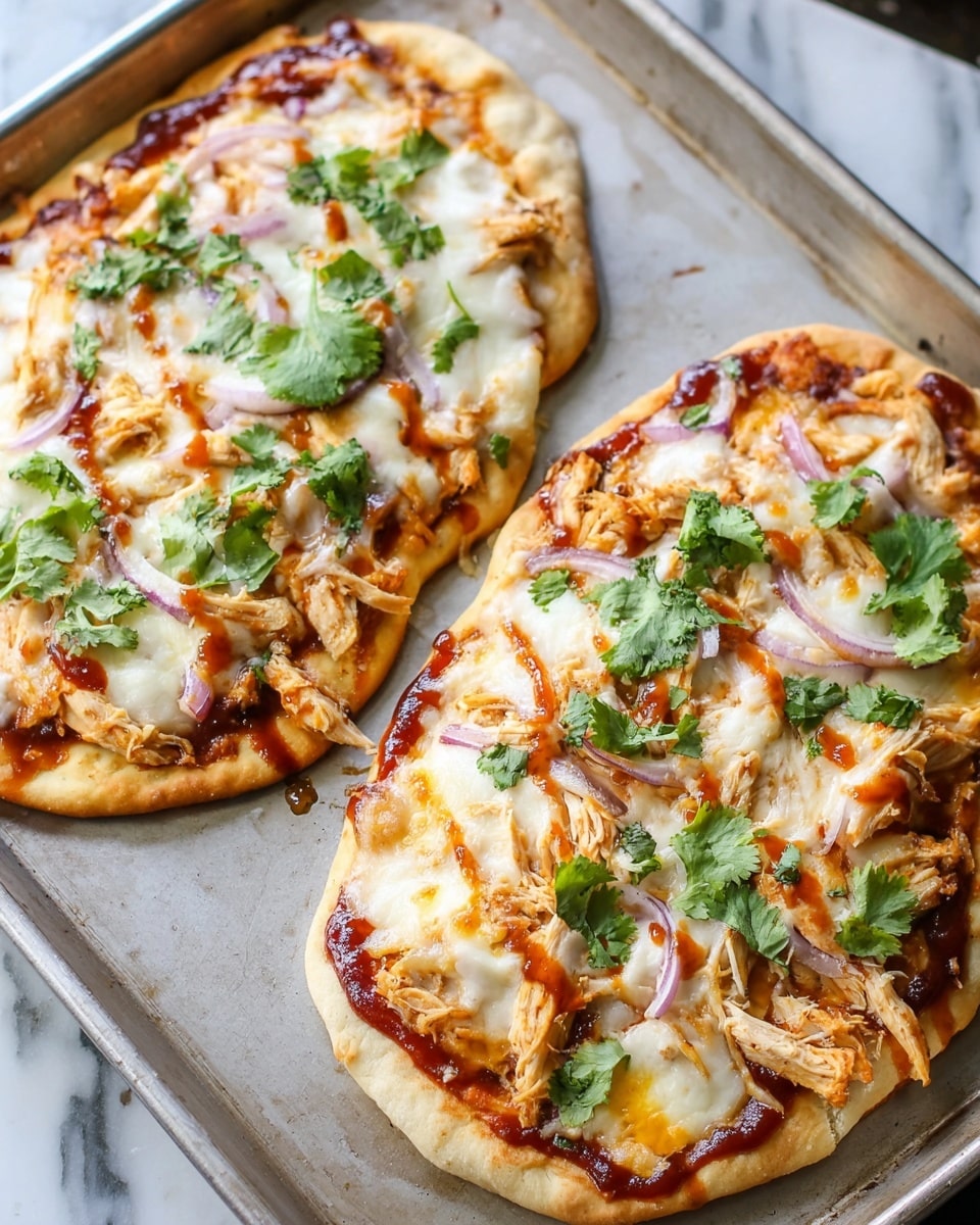 BBQ Chicken Flatbread Recipe - Recipe Image