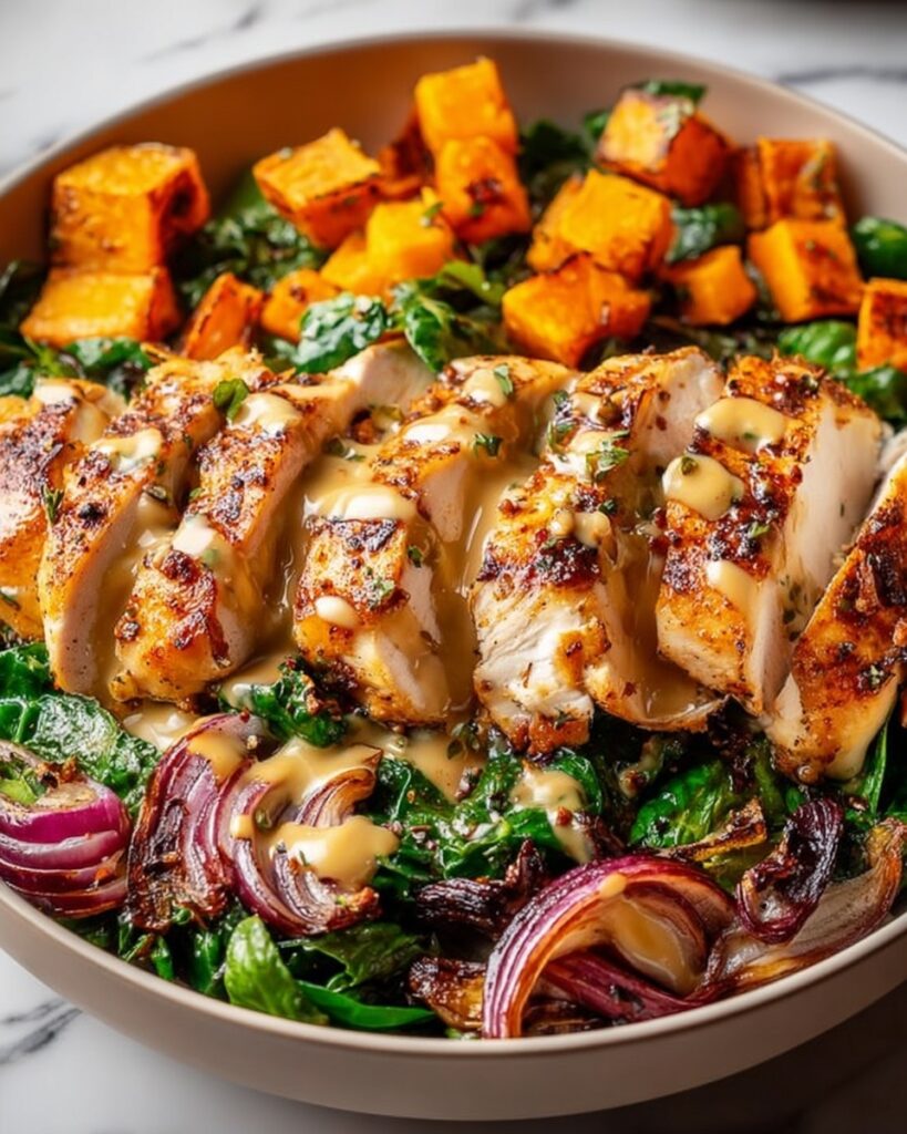 Maple Dijon Chicken Sweet Potato Bowls Recipe
