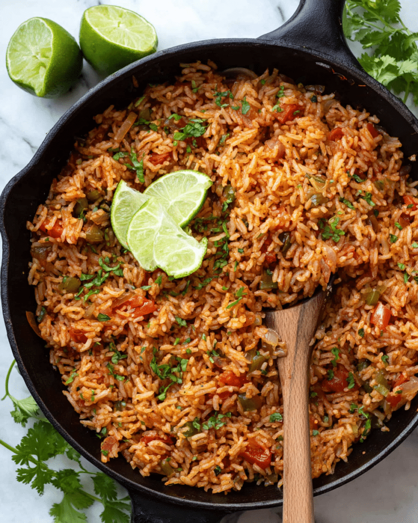 Mexican Rice Recipe with Salsa and Spices Recipe