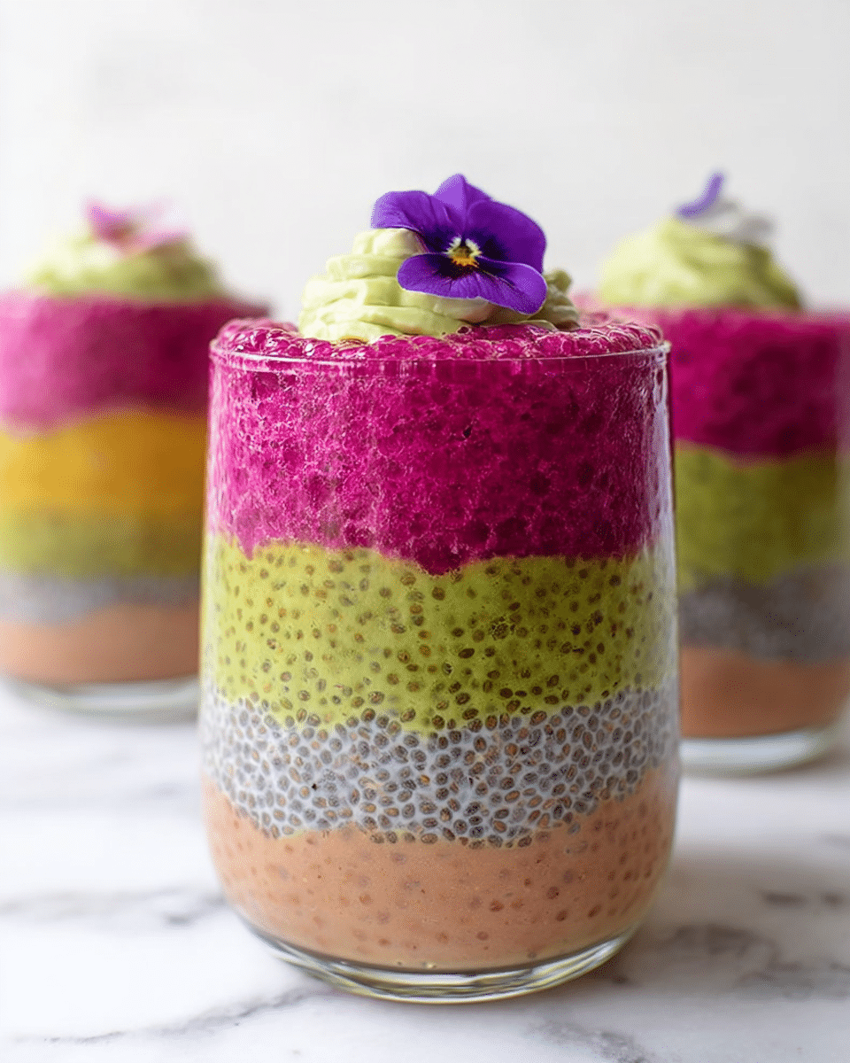 Rainbow Chia Seed Breakfast Pudding Recipe