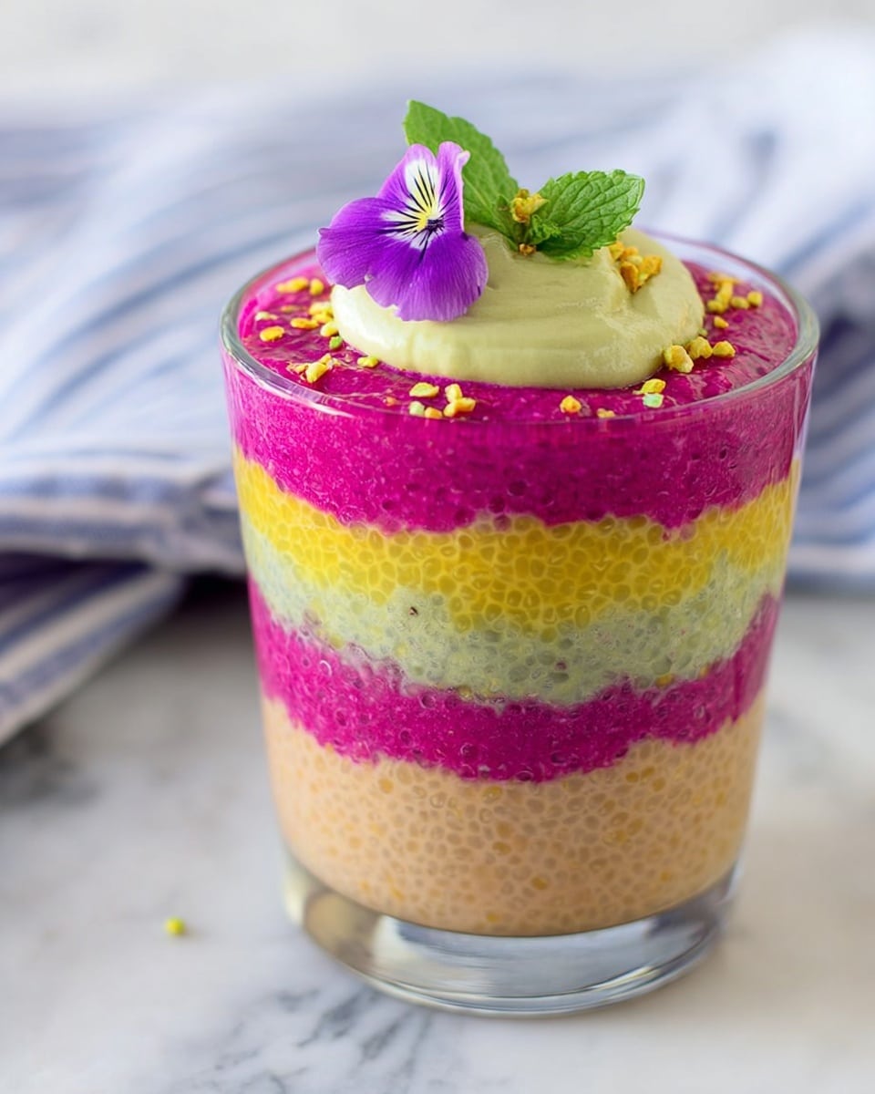 Rainbow Chia Seed Breakfast Pudding Recipe - Recipe Image