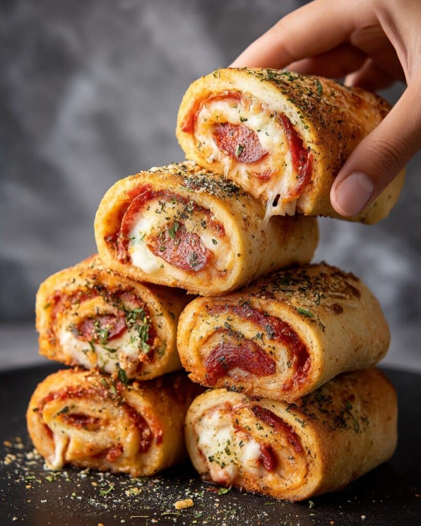 High Protein Pepperoni Pizza Rolls Recipe