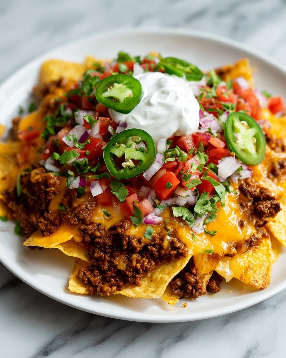 Loaded Nachos with Beef & Cheese Recipe - Recipe Image